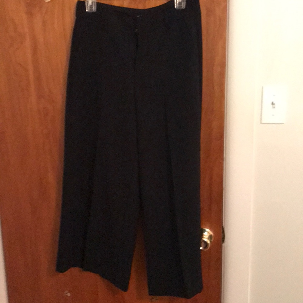 Madewell cropped wide leg slacks